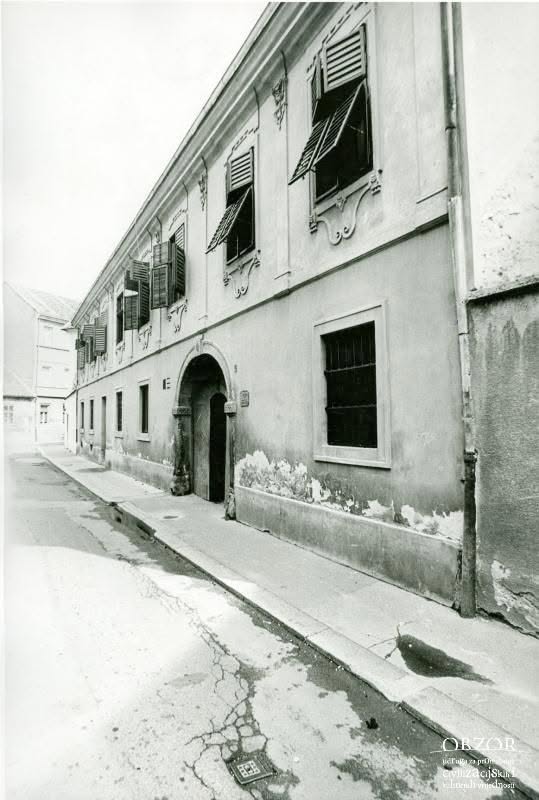 Gornji grad. Opatička ulica 1976. godine. Palača Sermage-Jelačić